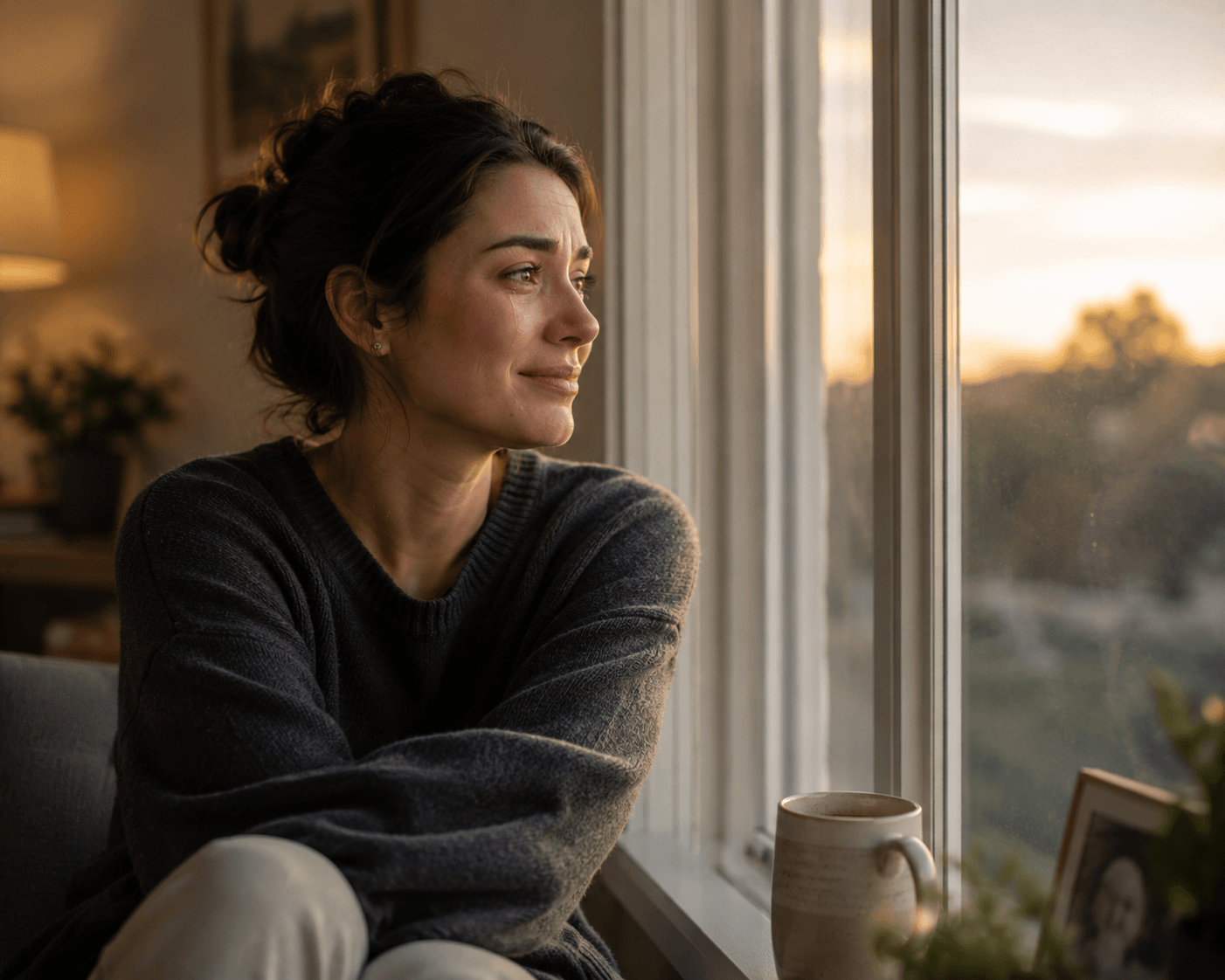 A person experiencing a gentle shift after grief counselling