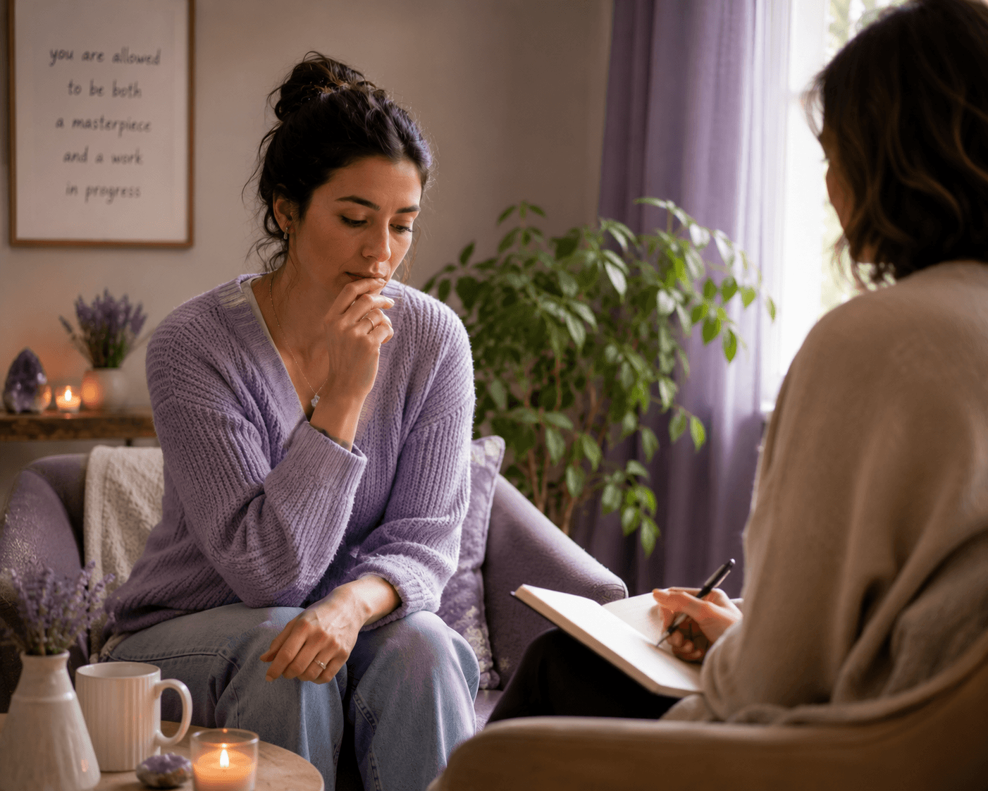 A reflective intuitive counselling session